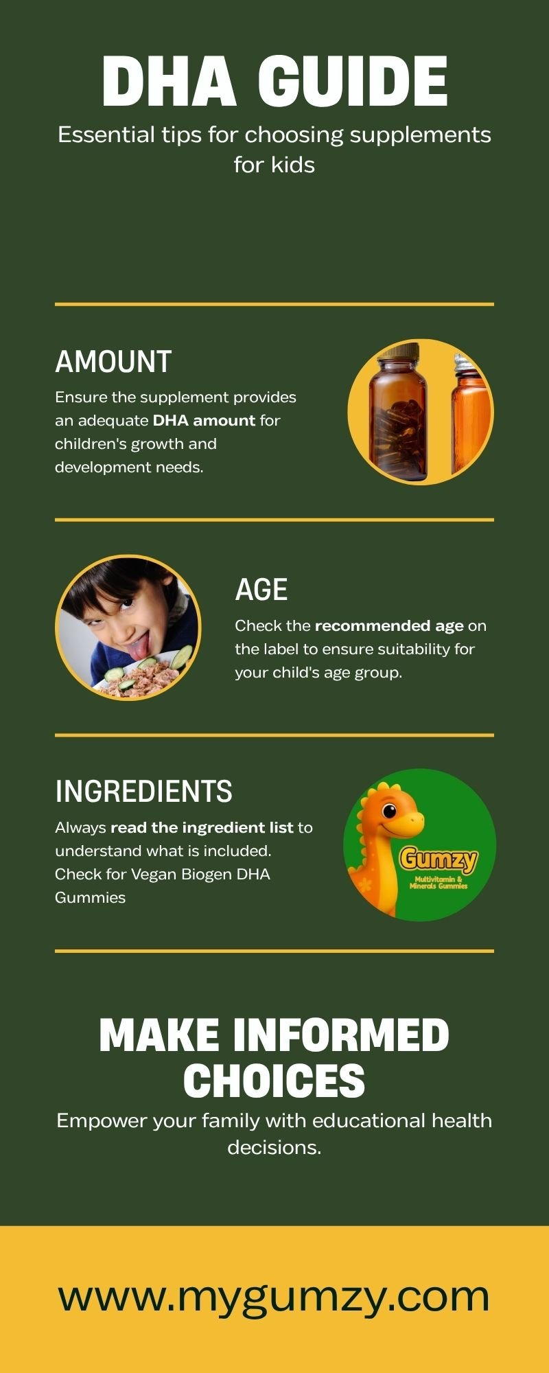 DHA guide for choosing kids supplement